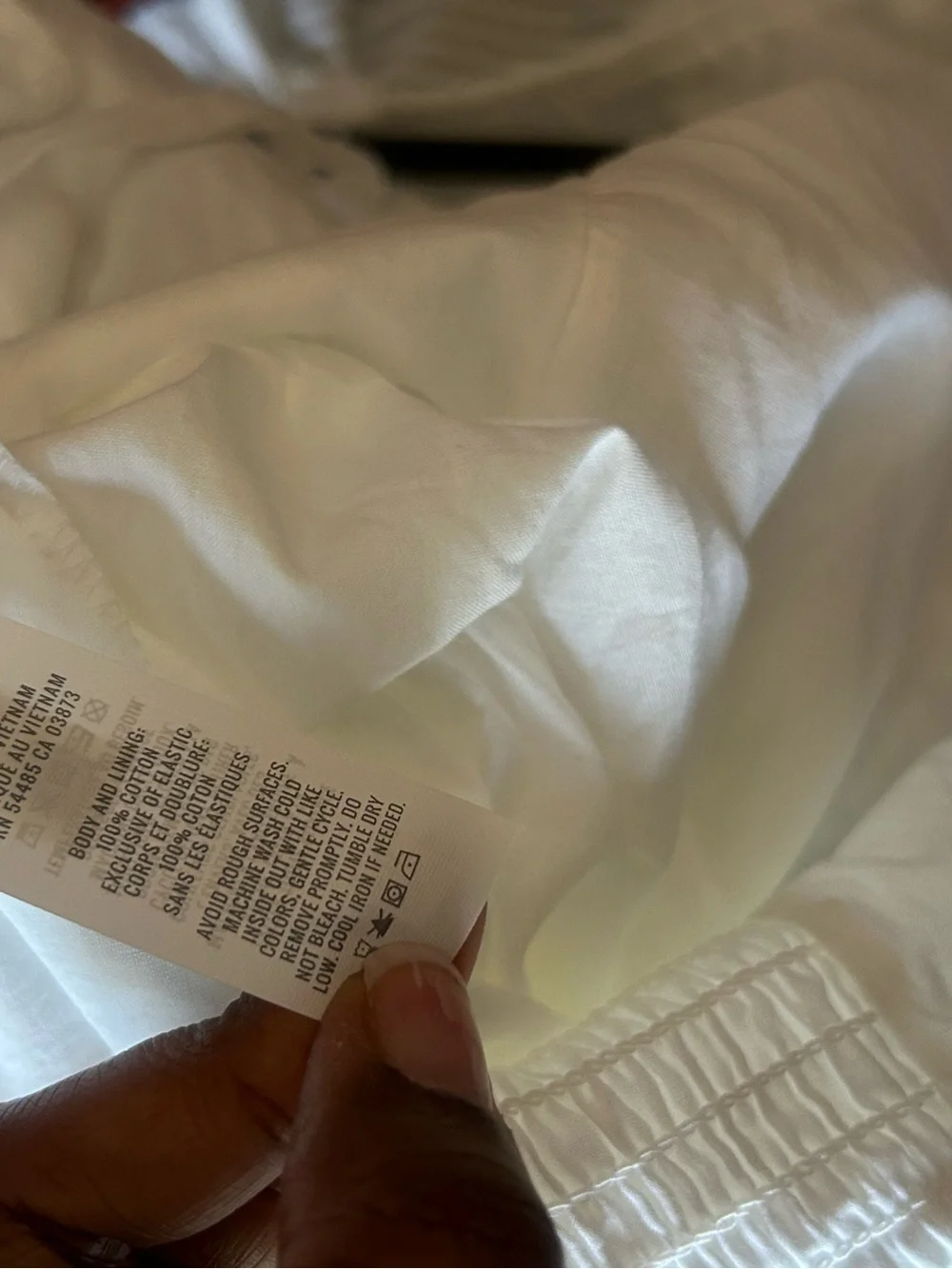 Aerie white cotton comped XXL smoked flutter sleeve summer natural fibers